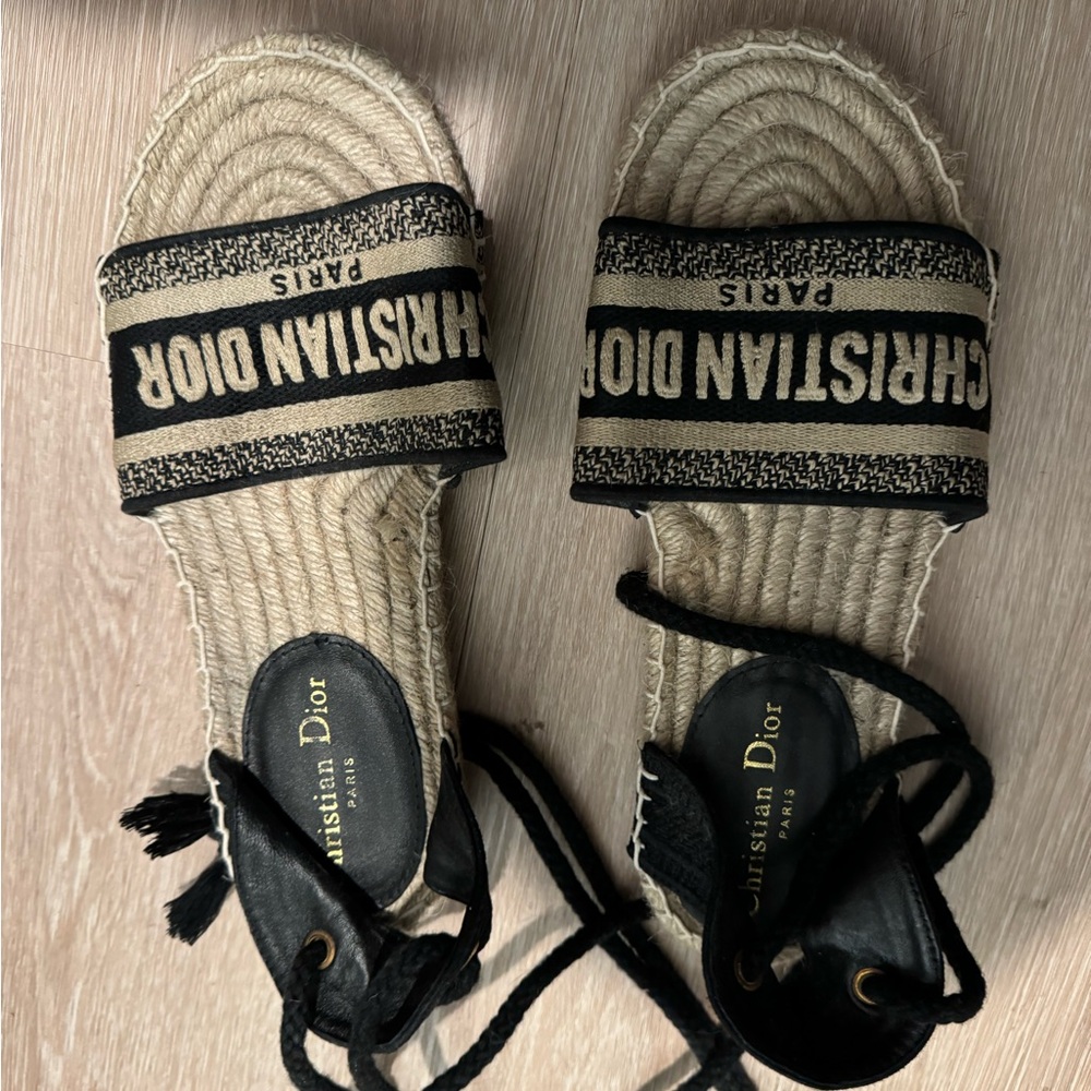 Christian Dior beach sandals
